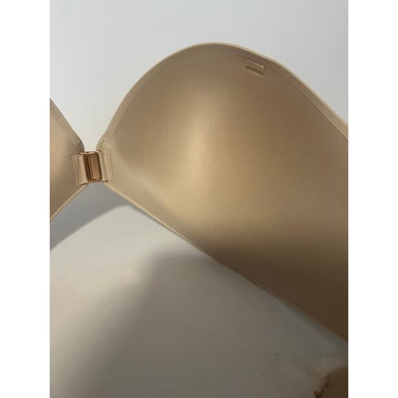 NWT Evelyn & Bobbie Women's Everyday Bustier Strapless Bra Cream 08.14.098 (36D) - Picture 9 of 13